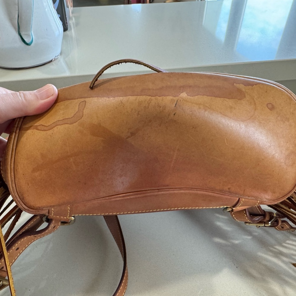 Louis Vuitton Brown and Tan backpack with Fringe by Vintage Boho Bags - Picture 4 of 12